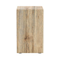Elevate Your Living Space With This Modern Mdf Coffee Table That Showcases Smooth, Light Wood Color Texture Patterns. It Is Characterized By Stylish Design. Wood Mdf