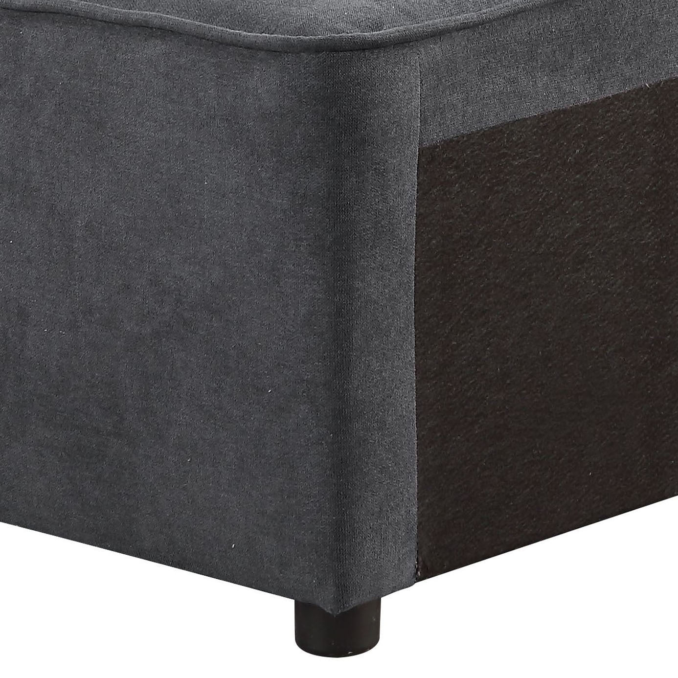 Grey Left Facing Loose Back Accent Chair Grey Primary Living Space Modern Pine Wood Fabric