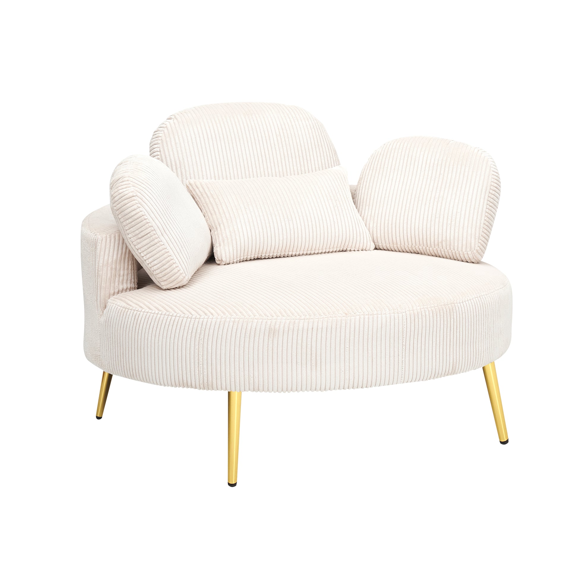 3206Beigecomfortable Seating Suitable For Small Apartment Bedroom Space Balcony Small Sofa Bed Lazy Small Sofa Sofa With Small Coffee Table Lunch Break Leisure Afternoon Tea Ti Beige Corduroy 1 Seat