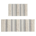 Woven Texture Stripe Bath Rug 22 X 58