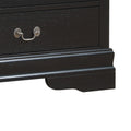 Louisphillipe G02150 D Dresserblack Black 5 Drawers & Above Partice Board Mdf Pine Wood