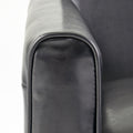 Black Fax Leather Push Back Chair For Elegant Home D Cor Black Pu Leather