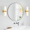 Golden And Elegant Resin Wall Sconce,Set Of 2,Modern Vertical Light Fixture For Bathrooms, Hallways, And Bedrooms Only Inoor Gold Resin Iron