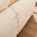 Sofa Deep Seat Sofa 3 Seater For Living Room Oversized Comfy Sofa L Shape Sofa Couch With Chaise Home Furniture Sleeper Sectional Sofa For Apartment, Office Left Hand Facing Beige Foam 3 Seat