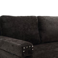 United Sectional Sofa Reversible Sectional Sleeper Sectional Sofa With Storage Chaise Black Chenille