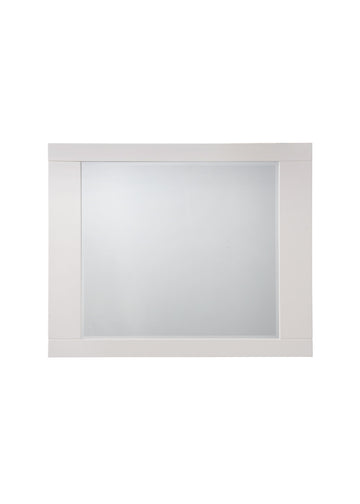 Naima Ii White High Gloss Finish Mirror White Mirror,Synthetic Wood