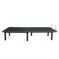 Twin Xl Size Quick Assembly Adjustable Bed Frame With Voice Activated Controls Black Metal Metal