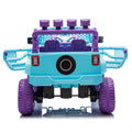 24V Kids Ride On Car W Parents Remote Control,400W Motor,Four Wheel Suspension,Adjustable Speed,Usb,Mp3,Music,Bluetooth,Large Display Screen,Power Display,Portable Handle,Safety Belt For Kids Aged 3 . Purple 50 99 Lbs Polypropylene