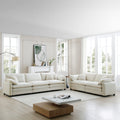 Family Sofa Set Deep Seat Sofa, Warm Sofa For Home Cinema And Living Room, One 2 Seater Sofa And One 3 Seater Sofa,Beige Corduroy Beige Corduroy 5 Seat