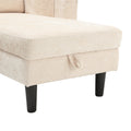 United Sectional Sofa Reversible Sectional Sleeper Sectional Sofa With Storage Chaise Beige Chenille