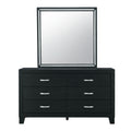 Carlos Black Dresser Black Solid Wood Mdf