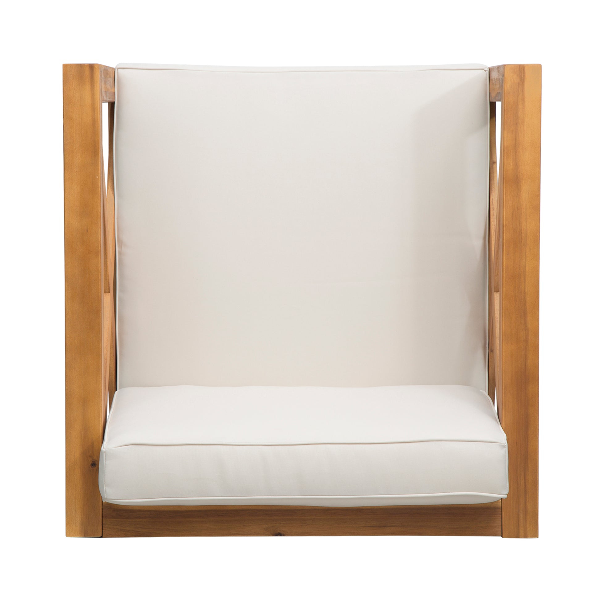 Brava Club Chair Teak Wood Waterproof Fabric