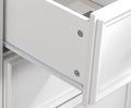 Modern 7 Drawers Dresser 7 Drawers Cabinet,Chest Of Drawers Closet Organizers And Storage Clothes Storage Drawers Cabinet For Living Room, Farmhouse Dresser Organizer White White Mdf