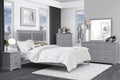 Classic Traditional 1Pc Chest Of 5 Drawers Gray Finish Bedroom Furniture Wooden Gray Wood