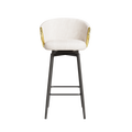 30 Inch Dining Chairs Set Of 2 Modern Style 360 Swivel Bar Chairs With Simple Design, Comfortable High Stools, And Flexible Dining Chairs Suitable For Bars, Restaurants,Velvet Bar Chair Beige30 Inch