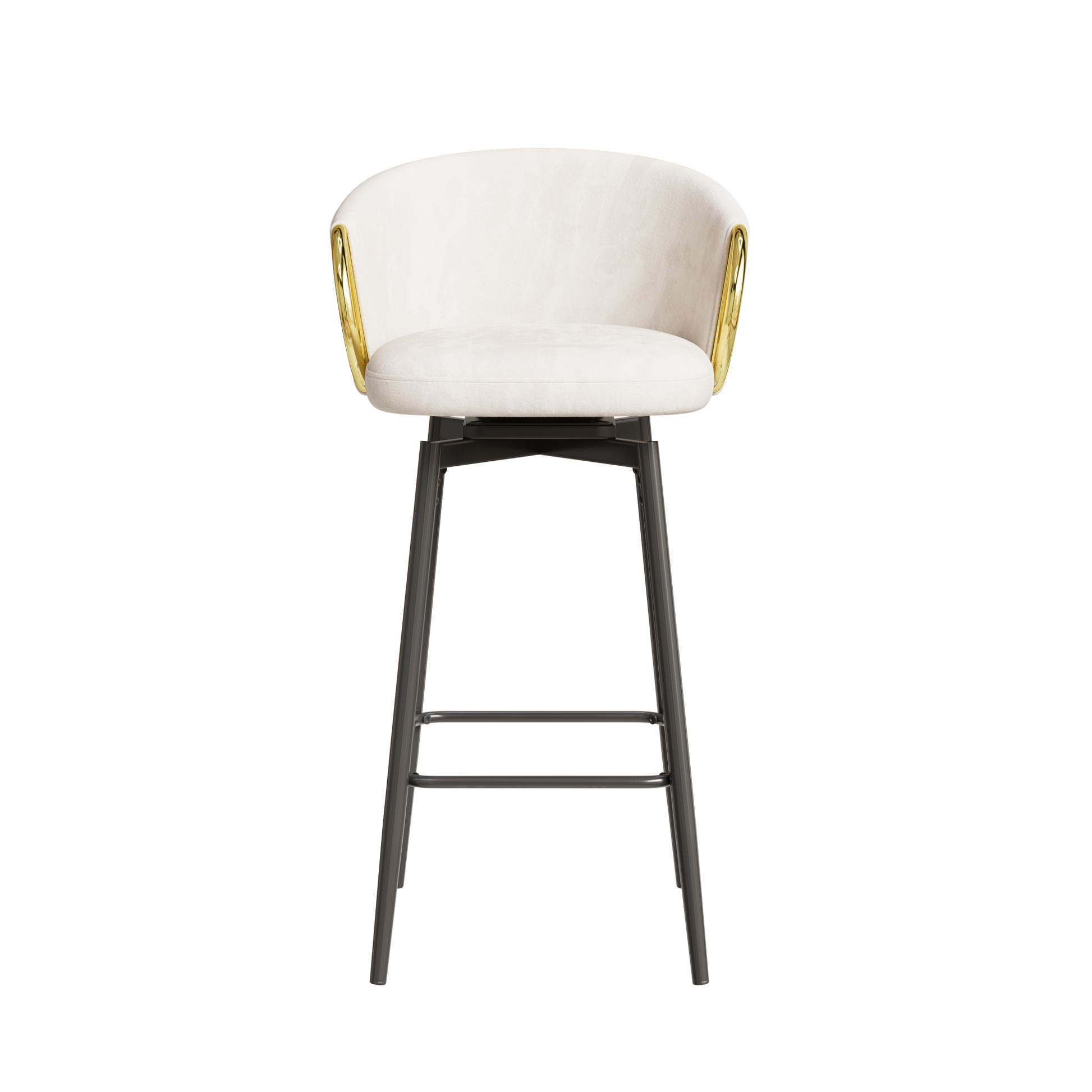 30 Inch Dining Chairs Set Of 2 Modern Style 360 Swivel Bar Chairs With Simple Design, Comfortable High Stools, And Flexible Dining Chairs Suitable For Bars, Restaurants,Velvet Bar Chair Beige30 Inch