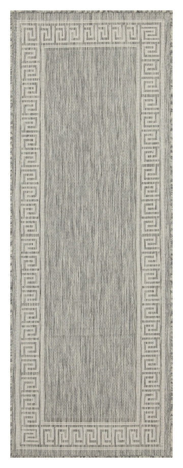 Sunshine Gc Har2003 Silver 2 Ft. 7 In. X 7 Ft. 3 In. Indoor Outdoor Area Rug Silver Polyester Polypropylene