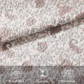 6 Piece Cotton Percale Quilt Set With Throw Pillows Blush Full Queen Full Blush Polyester