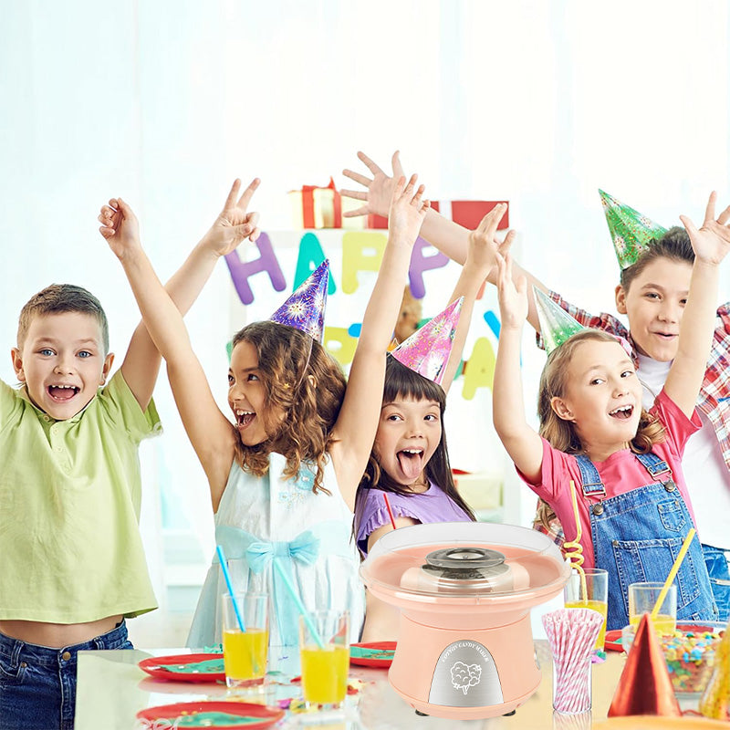 Cotton Candy Machine, Mini Cotton Candy Maker For Kids, Vintage Candy Maker For Christmas Gift, Home, Birthday Family Party Orange Plastic