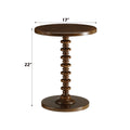 Acton Walnut Finish Accent Table Walnut Synthetic Wood