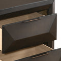 Espresso 2 Drawer Nightstand Espresso Espresso 2 Drawers Bedroom Rectangle Transitional Rubberwood Drawers Espresso Wood