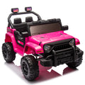 12V Kids Ride On Electric Car W Parents Control,Dual Drive, Four Wheel Suspension,With Music,Bluetooth,Mp3,Usb,With Headlights, Steering Wheel Quick Release,Slow Start For Kids Aged 3 4. Pink 50 99 Lbs Polypropylene