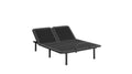 Goodvibesleep Immersive Sound Flex Head Adjustable Base, Queen Size Queen Gray Metal Waterproof Fabric