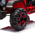 24V Ride On Large Pickup Truck Car For Kids,Ride On 4Wd Toys With Remote Control,Parents Can Assist In Driving,Bluetooth Music Version,Pickup Truck Design With Spacious Storage In The Rear. Red Polypropylene