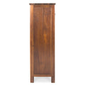 Wine Rack Dark Brown Acacia Wood