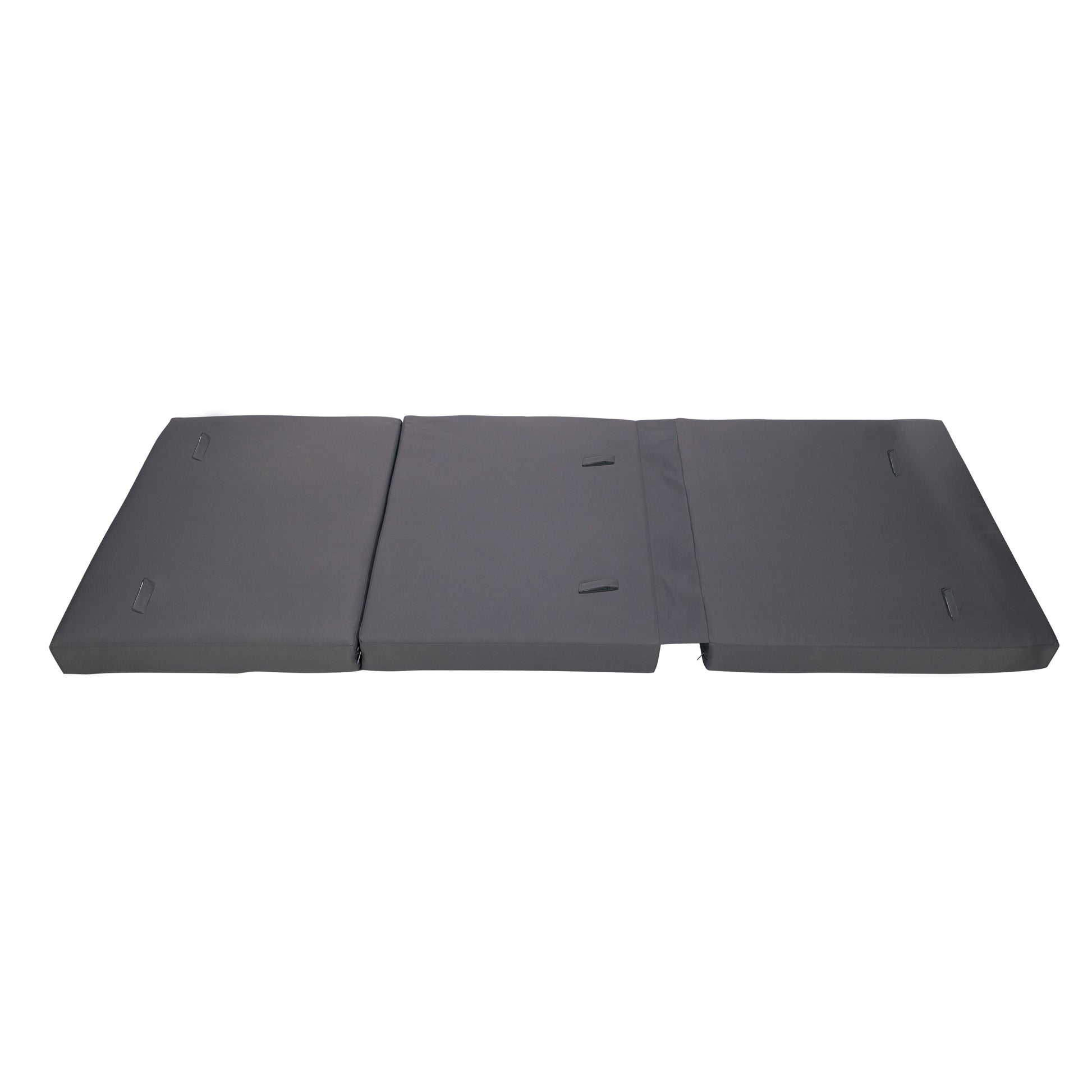 Gray Broadway Ian Chaise Lounge Cushion Triple Folds Gray Waterproof Fabric