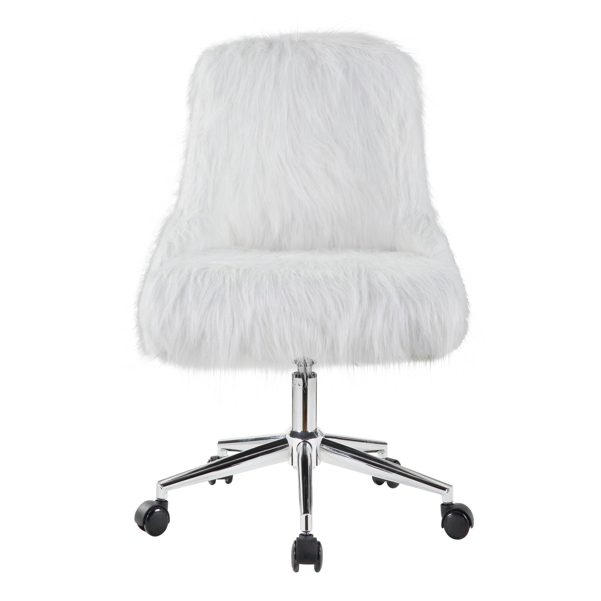 White And Chrome Swivel Office Chair Solid White Silver Office Rectangular Luxury Office Chairs Solid Back Swivel Fabric Metal