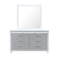 Maloise White Dresser White Solid Wood Mdf