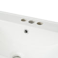 30 Inch White Bathroom Vanity With Ceramic Sink And Versatile Storage Ideal For Small Bathrooms White Bathroom Solid Wood Mdf