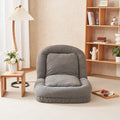 Triple Fold Down Sofa Bed,Gy Grey Metal Cotton Metal