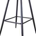 Bar Stools Set Of 2, 30 Inches Velvet Barstool Modern Counter Bar Height Chair With Back, Sturdy Metal Legs & Footrests, Easy Assembly, Island Stool For Kitchen Bar Dark Grey Velvet