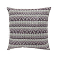 Contemporary Style Horizontally Zigzag Designed Set Of 2 Throw Pillows, Purple Purple Polyester