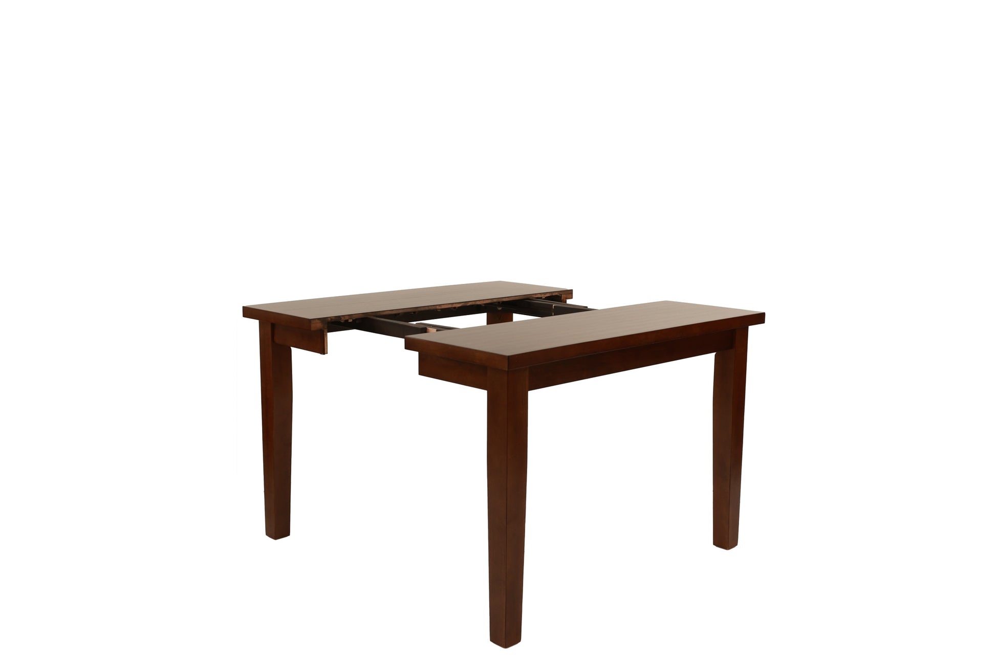 Dining Table Counter Height Dining Table W Leaf 1Pc Table Only Rubber Wood Antique Walnut Wood Finish Dining Room Furniture Walnut Dining Room Contemporary,Modern,Transitional Rubberwood Square Kitchen & Dining Tables Square Solid Wood