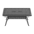 Cushions In Random Colors 5 Piece Set Of Cast Aluminum Patio Furniture With Cushions Yes Dining Set Black Khaki Seats 4 Rust Resistant Frame Water Resistant Cushion Garden & Outdoor Complete Patio Sets Aluminium