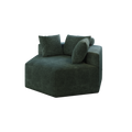 54''L Chenille Sponge Single Sofa,No Assembly Required,Fluffy Modern Sleeper Chair For Living Room, Bedroom, Lounge And Projection Room Green Foam Chenille 1 Seat