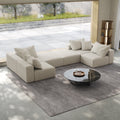 Oversized Sponge Cloud Sofa,Modern Upholstered Sectional Sofa Couch Set,Modular 162