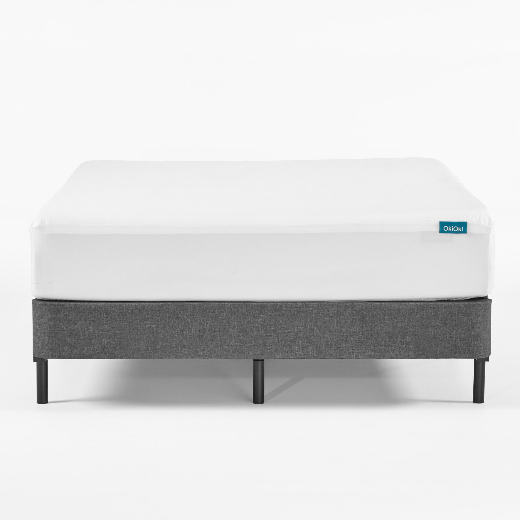 Okioki Mattress Protector King Cream White Fabric King