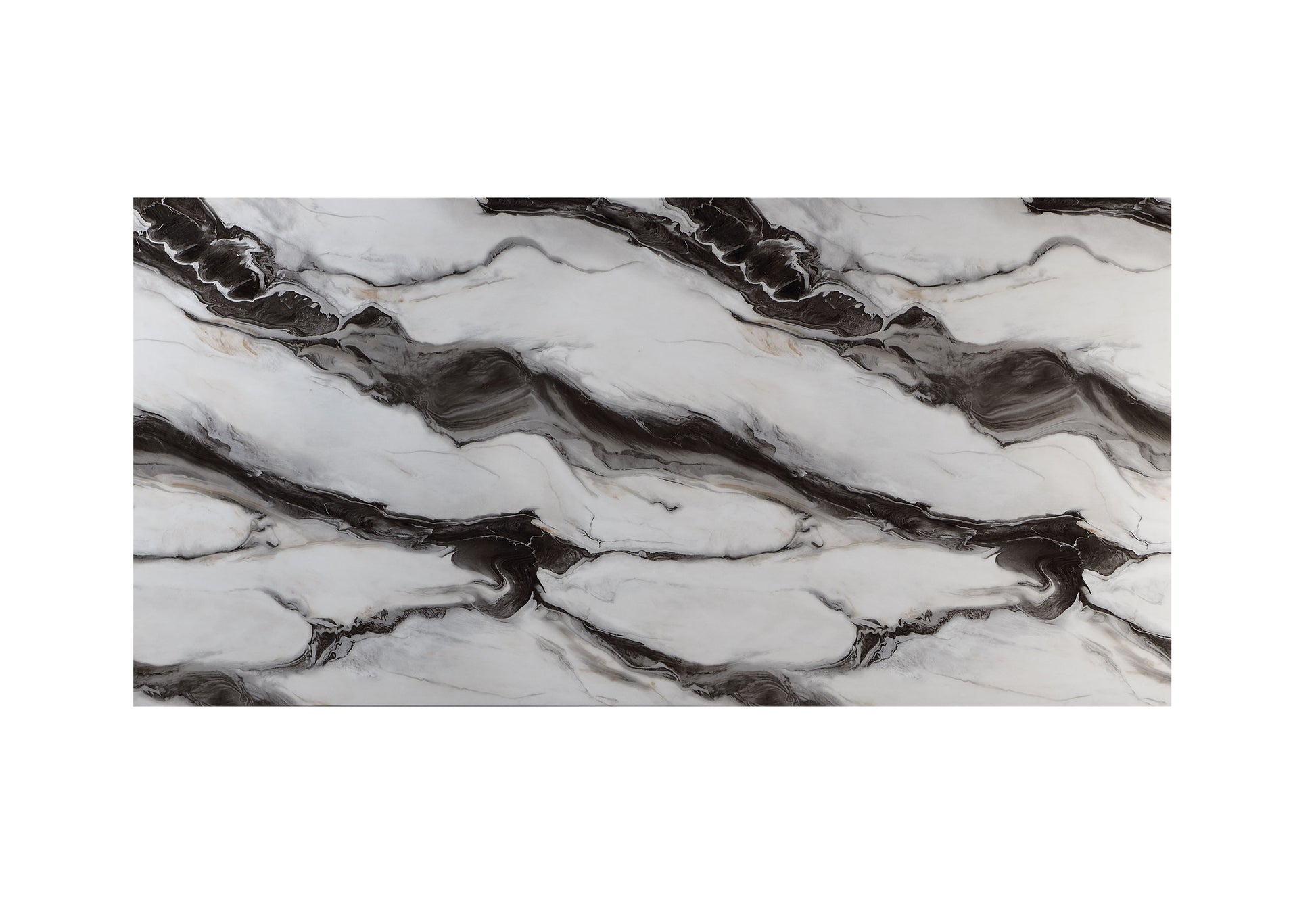 Stacey Zebra White Black Dining Table Multicolor Rubber Wood