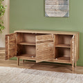 Sideboard 3 Door Natural Wood