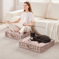 Poly Chenille Square Floor Pillow Cushion 24X24