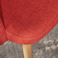 Dining Chair Orange Fabric