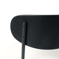 Modern Grey Simple Teddy Velvet Dining Chair Upholstered Chair Family Bedroom Stool Back Dressing, Black Round Table Set,Bentwood Covered With Ash Veneer Chair Back,Chair Black Metal Legs Set Of 5 Black Mdf