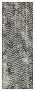 Sunshine Gc Har2011 Anthracite 7 Ft. 10 In. X 10 Ft. 3 In. Indoor Outdoor Area Rug Anthracite Polyester Polypropylene