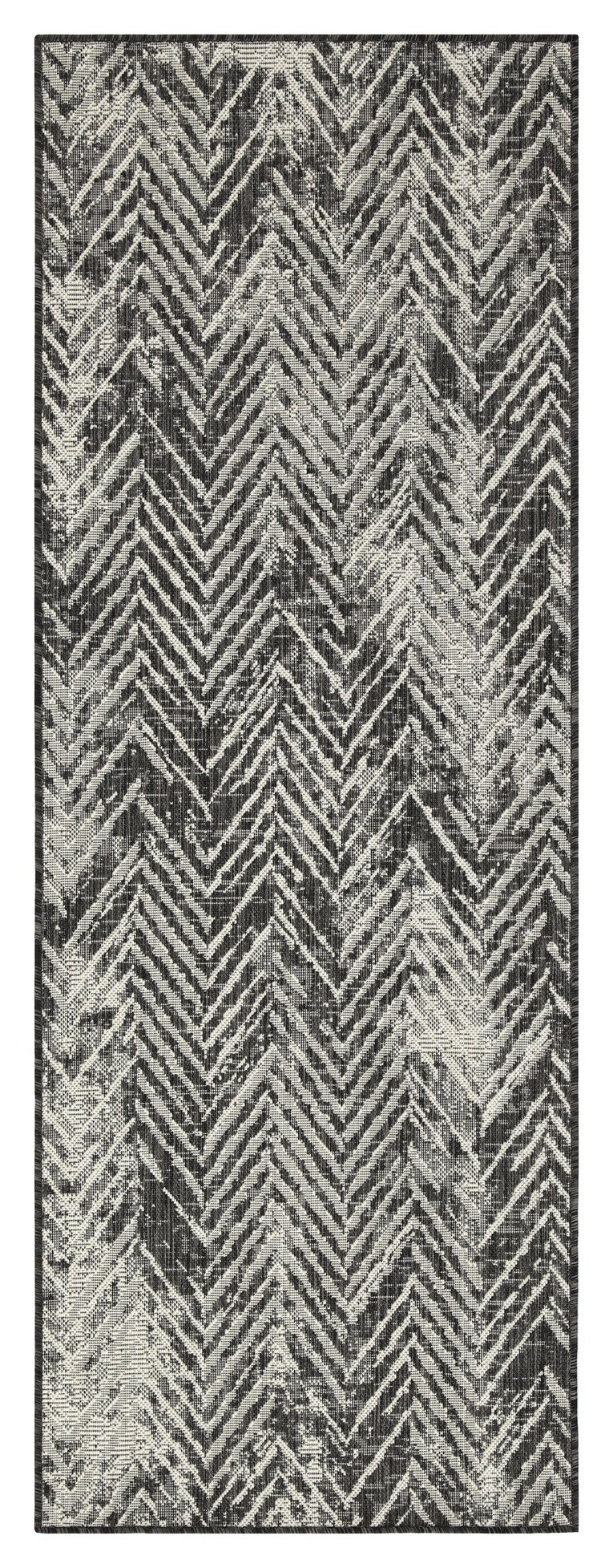 Sunshine Gc Har2011 Anthracite 2 Ft. 7 In. X 7 Ft. 3 In. Indoor Outdoor Area Rug Anthracite Polyester Polypropylene