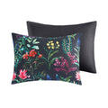 5 Piece Comforter Set Black King Cal King King Black Polyester