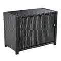 Spa Surround Spa Frame Quadrilateral Outdoor Rattan Sectional Sofa Set With Mini Sofa,Wooden Seats And Storage Spaces, Beige Yes Beige Water Resistant Frame Water Resistant Cushion Garden & Outdoor Sectional Seating Groups Foam Rattan Waterproof Fabric